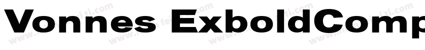 Vonnes ExboldCompres字体转换